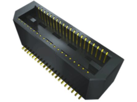 Samtec BTE Series PCB Header, 120 Contact(s), 0.8 mm Pitch, 2 Row(s), Shrouded [BTE-060-01-L-D-A]; 196-6861