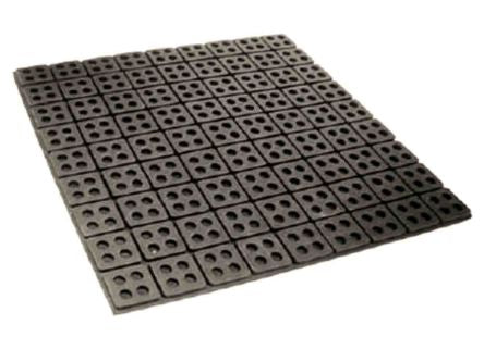 RS PRO 75mm Anti-Vibration Pad Rubber +100°C -50°C 75 x 75mm 8mm [0]; 203-5152
