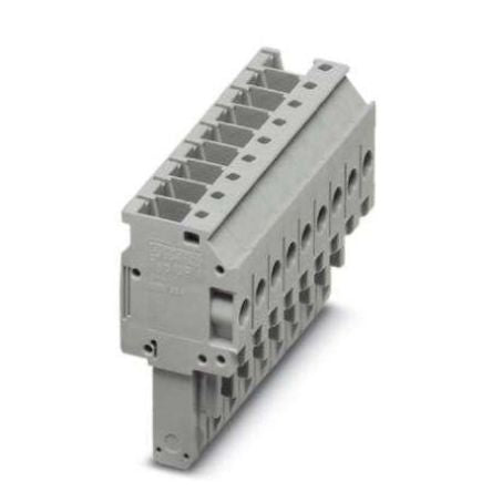 Phoenix Contact, Combi Pluggable Solutions, 9 Way, Pluggable Terminal Block, Plug, DIN Rail, Screw Termination, 3060199 [3060199]; 204-7803