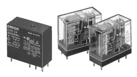 Omron PCB Mount Power Relay, 9V ac Coil, 5A Switching Current, DPST [G2R-2A DC9]; 205-1883