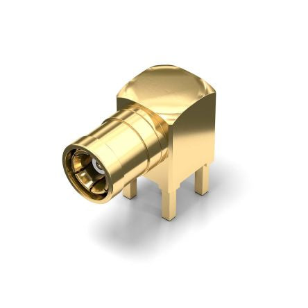 Wurth Elektronik WR-SMB Series, Plug Through Hole SMB Connector, Solder Termination, Right Angle Body [61613002111501]; 205-3595