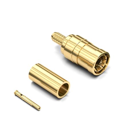 Wurth Elektronik WR-SMB Series, Plug Cable Mount SMB Connector, 50Ω, Crimp Termination, Straight Body [61646021110620]; 205-3601