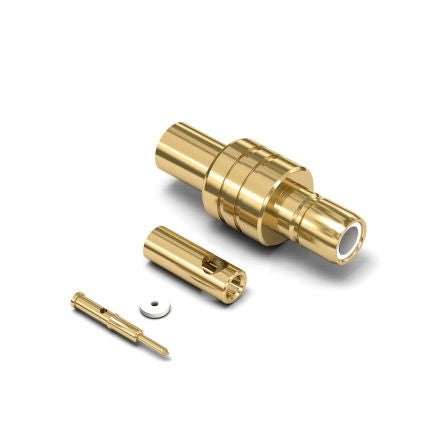 Wurth Elektronik WR-SMB Series, Jack Cable Mount SMB Connector, 50Ω, Crimp Termination, Straight Body [61626021210420]; 205-3605