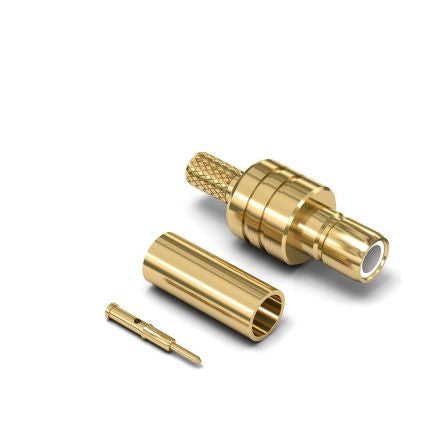 Wurth Elektronik WR-SMB Series, Jack Cable Mount SMB Connector, 50Ω, Crimp Termination, Straight Body [61626021210320]; 205-3606