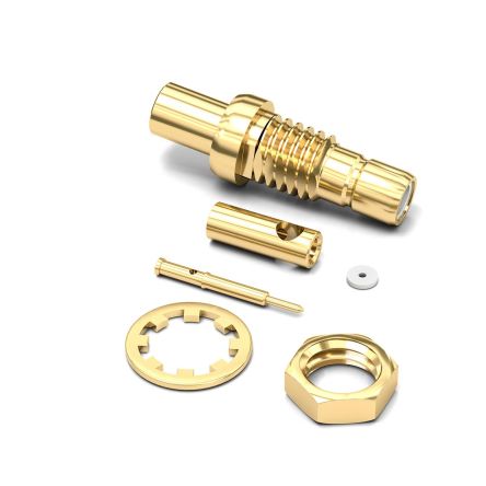 Wurth Elektronik WR-SMB Series, Jack Cable Mount SMB Connector, 50Ω, Crimp Termination, Straight Body [61626421210420]; 205-3608