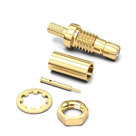Wurth Elektronik WR-SMB Series, Jack Cable Mount SMB Connector, 50Ω, Crimp Termination, Straight Body [61626421210620]; 205-3610