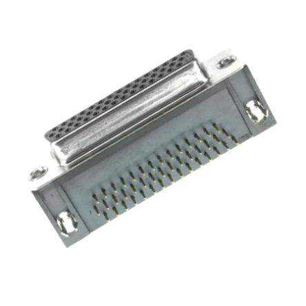 Norcomp 181 44 Way Right Angle Panel Mount D-sub Connector Socket, 2.28mm Pitch, with Boardlocks [181-044-213R531]; 205-4726