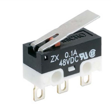 Honeywell Pin Plunger Micro Switch, Right Angle PCB Terminal, 3 A, SP-CO, IP40 [ZX40E50A01]; 205-6135