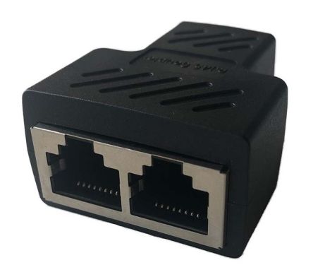 RS PRO 2-Port RJ45 Female 2 Way Splitter Adapter, Shielded [0]; 206-7200