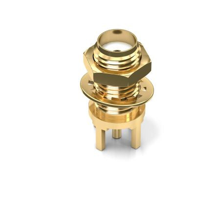 Wurth Elektronik WR-SMA Series, Jack Through Hole SMA Connector, Solder Termination, Straight Body [60312042111532]; 206-8959