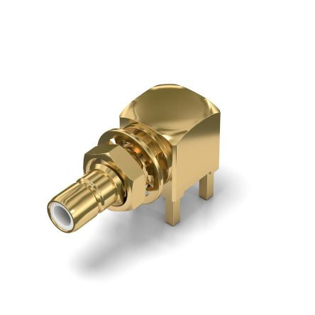Wurth Elektronik WR-SMB Series, Jack Through Hole SMB Connector, Solder Termination, Right Angle Body [61611042121502]; 206-8961
