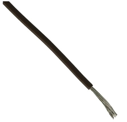 RS PRO Black 0.33mm² Hook Up Wire, 22 AWG, 7/0.25 mm, 100m, PVC Insulation [0]; 207-5285