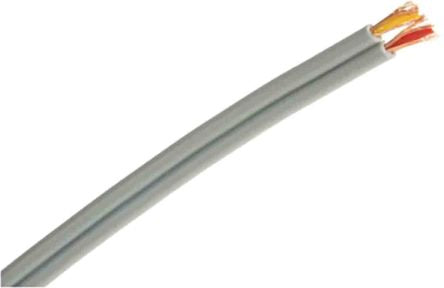 RS PRO 2 Core Microphone Cable, 0.14 mm² CSA Screened, 2.9 x 5.9mm od, 100m, Grey [0]; 207-5327