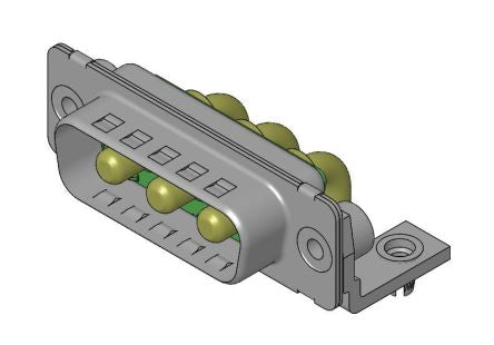 FCT from Molex 173107 3 Way Right Angle D-sub Connector Socket, 6.86mm Pitch, with 4-40 Screw Locks [FM3W3P-1343 / 1731070641]; 207-5859