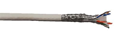 RS PRO, 100m Cat8, White, S/FTP Shielded, Unterminated [0]; 207-8191