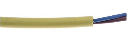 RS PRO Coiled 0.75 mm² 2 Core Power Cable, Yellow TPU, 600mm [0]; 208-0199