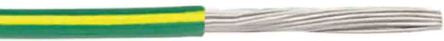 RS PRO Green/Yellow 2.1mm² Hook Up Wire, 14 AWG, 41/0.25mm, 305m, MPPE Insulation [0]; 208-1065