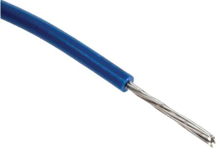 RS PRO Blue 0.81mm² Hook Up Wire, 18 AWG, 16/0.25 mm, 30.5m, MPPE Insulation [0]; 208-1081