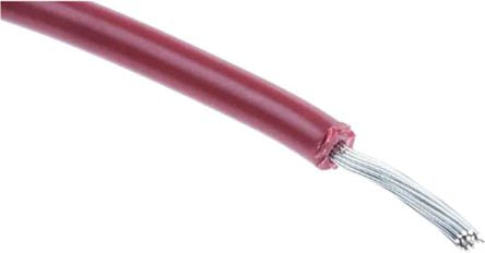RS PRO Red 1.32mm² Hook Up Wire, 16 AWG, 26/0.25mm, 30.5m, PVC Insulation [0]; 208-1103