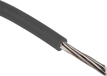 RS PRO Grey 0.22mm² Hook Up Wire, 24 AWG, 7/0.20mm, 30.5m, PVC Insulation [0]; 208-1123