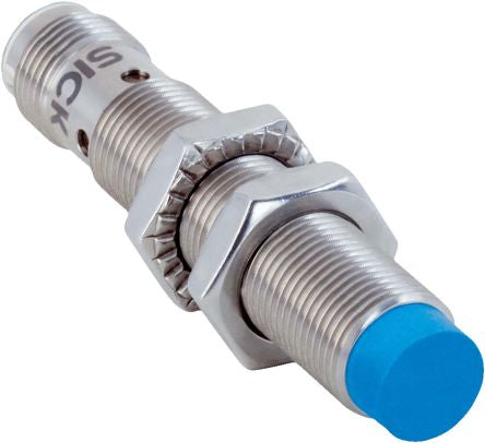 SICK Inductive Threaded Barrel Proximity Sensor, M12, 8 mm Detection, PNP NC, 10 → 30 V dc [IMB12-08NPOVC0S]; 209-3290