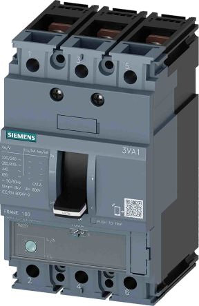Siemens, SENTRON MCCB 3P 20A, Breaking Capacity 25 kA [3VA1120-3EE32-0AA0]; 209-6768