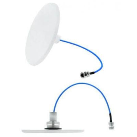 TE Connectivity CFSA69383P-30D43F Plate Multiband Antenna with 4.3- 10 Connector, 2G (GSM/GPRS), 3G (UTMS), 4G (LTE), [CFSA69383P-30D43F]; 209-7261