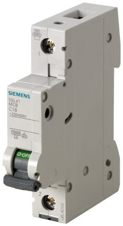 Siemens SENTRON 5SL4 MCB, 1P, 25A Curve B, 400V AC, 72V DC [5SL4125-6]; 209-7433