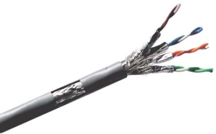 RS PRO, 500m Cat7a, Grey, F/UTP Shielded, Unterminated LSZH Sheath [0]; 209-7609