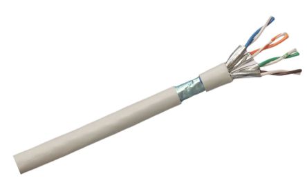 RS PRO, 100m Cat6a, White, F/FTP Shielded, Unterminated [0]; 209-7610