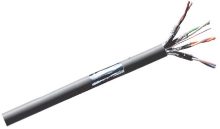 RS PRO, 100m Cat6a, Grey, U/FTP Shielded, Unterminated [0]; 209-7611