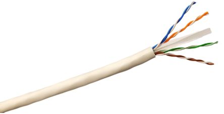 RS PRO, 100m Cat6, White, U/UTP Unshielded, Unterminated LSZH Sheath [0]; 209-7614