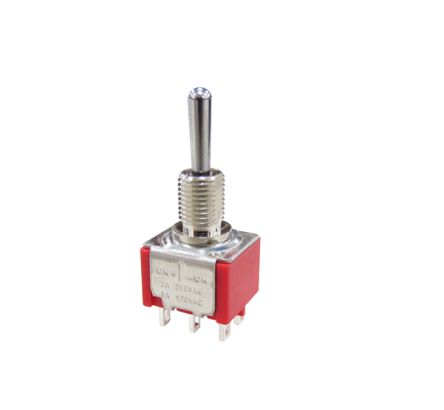 RS PRO Toggle Switch, Panel Mount, On-Off-On, DPDT, Solder Lug Terminal [0]; 209-9348