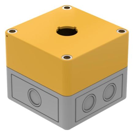 EAO Grey Plastic 4 Enclosure - 1 Hole 22.3mm Diameter [704.945.0]; 210-0808