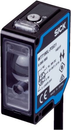 SICK Background Suppression Photoelectric Sensor, Block Sensor, 200 mm → 2.5 m Detection Range [WTT190L-P3531]; 210-3777