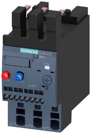 Siemens SIRIUS 3RU2 Thermal Overload Relay, 6.3 A F.L.C, 6.3 A Contact Rating, 2.2 kW, 3 kW, 4 kW, 690 V, SIRIUS [3RU2126-1GC0]; 211-0049