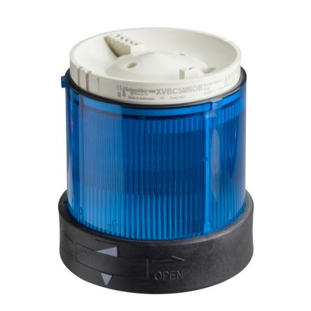 Schneider Electric Harmony XVBC Series Blue Steady Effect Beacon Unit, 120 V ac, LED Bulb, AC [XVBC2G6]; 211-1010