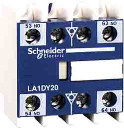 Schneider Electric Auxiliary Contact Block, 1NC + 1NO + 2NO, DIN Rail Mount, TeSys D LA1D [LA1DZ31]; 211-2552