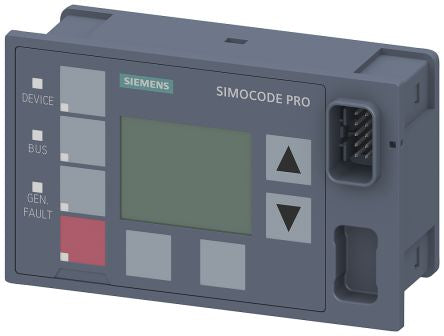 Siemens SIRIUS Series Operator Panel for Use with SIMOCODE pro 3UF7, 60mm Length, 300 V [3UF7210-1AA01-0]; 211-5933