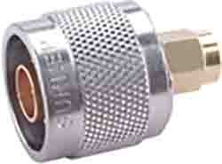 Huber+Suhner Straight RF Adapter N Plug to SMA Plug 18GHz [32_N-SMA-50-1/11-_NE]; 211-8927