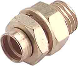 Huber+Suhner Straight RF Adapter MMCX Socket to MMCX Socket 1.5 → 6GHz [34_MMCX-50-0-1/111_OE]; 211-8943