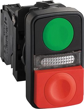 Schneider Electric XB5 Series Illuminated Illuminated Push Button Switch, 22mm Cutout, SPDT [XB5AW73731G5]; 212-4840