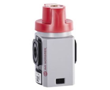 Norgren Locking Shut-Off Valve 3/2 Pneumatic Manual Control Valve T82T Series, G 1/4, 4-Jan, III B [T82T-2GA-B1N]; 212-9334