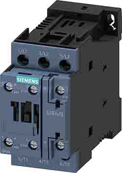 Siemens SIRIUS 3RT Size S0, 3RT2 Contactor, 200 → 280 V ac/dc Coil, 3-Pole, 25 A, 11 kW, 1NO + 1NC [3RT2026-1NP30]; 213-0496