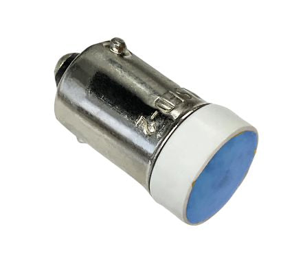 Idec Blue LED Indicator Lamp, 12V, BA9 Base, 10.6mm Diameter, 200mcd [LSED-1SN]; 213-1464