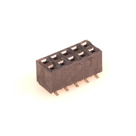 Molex 79109 Series Vertical Surface Mount PCB Connector, 10-Contact, 2-Row, 2mm Pitch, Solder Termination [791091004]; 213-4715