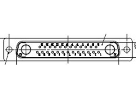 FCT from Molex 172704 25 Way Panel Mount D-sub Connector Plug, 2.84mm Pitch [FM27W2PA-K120 / 1727040029]; 213-5075