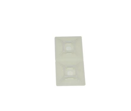 RS PRO Self Adhesive White Cable Tie Mount 28.6 mm x 28.6mm, 5.5mm Max. Cable Tie Width [0]; 213-8523