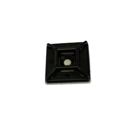 RS PRO Self Adhesive Black Cable Tie Mount 26.1 mm x 26.1mm, 8mm Max. Cable Tie Width [0]; 213-8527