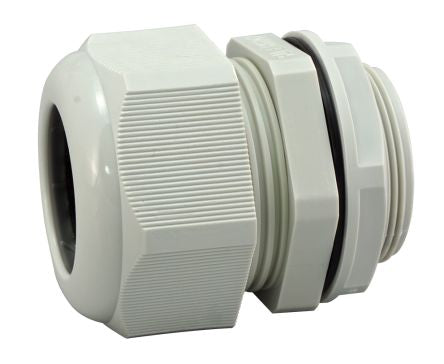 RS PRO Grey Nylon Cable Gland, PG11 Thread, 5mm min., 10mm max., IP68 [0]; 214-1082